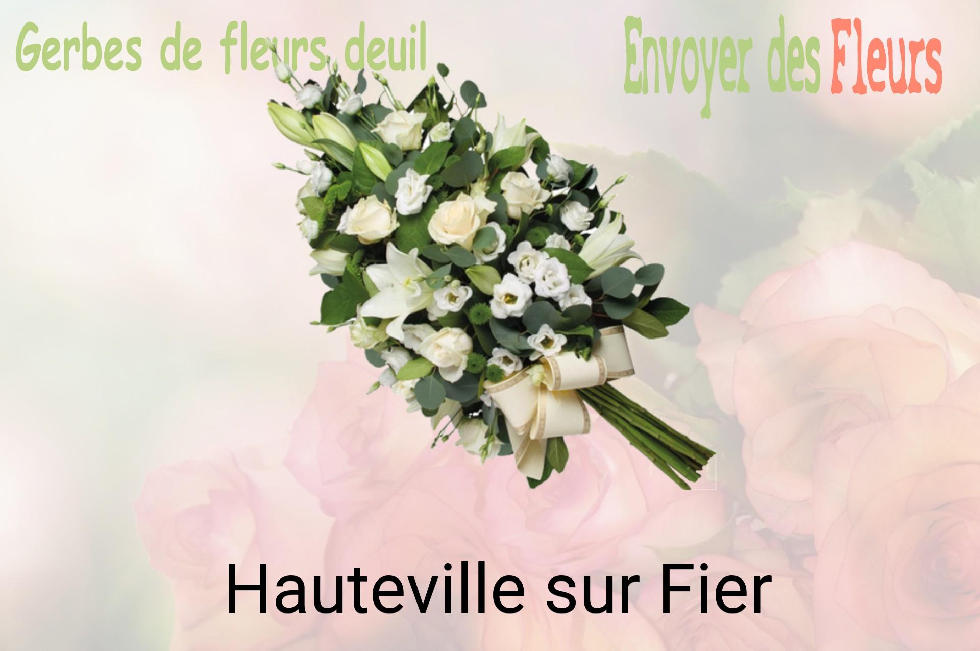Gerbe de fleurs de deuil livrée à Hauteville-sur-Fier